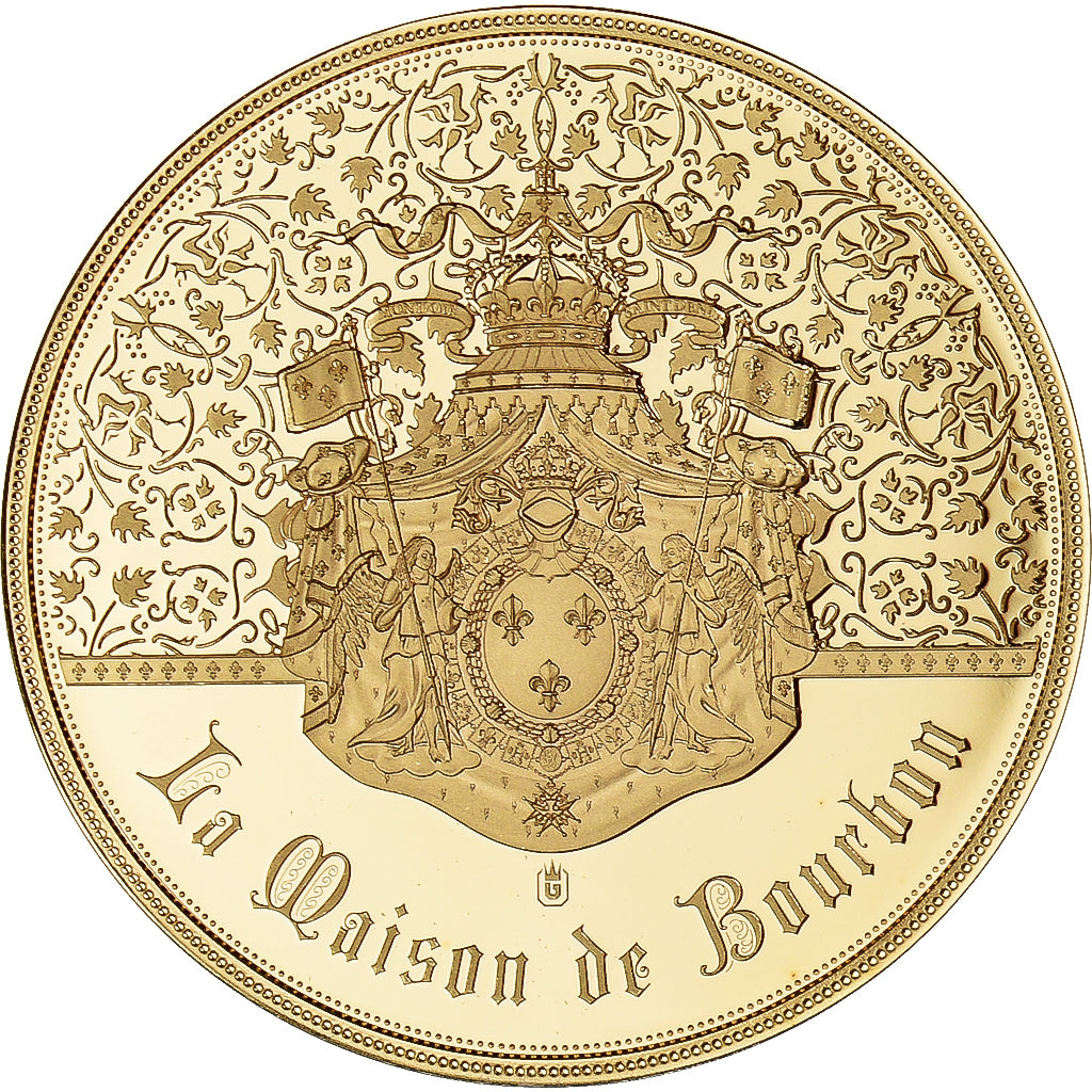 Frankreich, Medaille, Louis XIV, La Maison de Bourbon, UNZ+, Copper Gilt