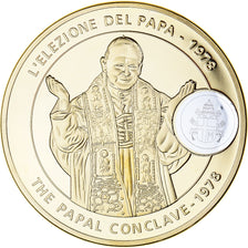 Vaticano, medalha, Elezione del Papa Giovani di Paolo II, 2005, MS(65-70), Cobre