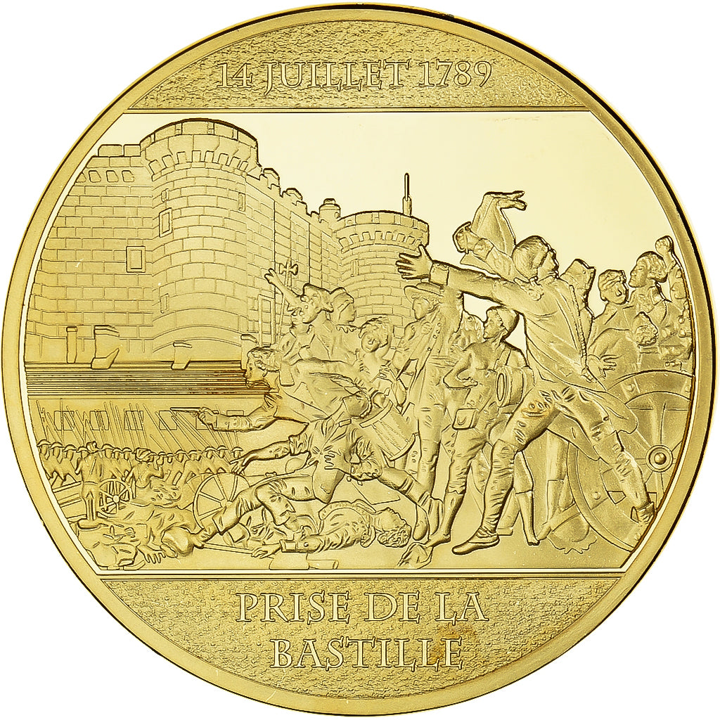 France, Medal, Révolution Française, Prise de la Bastille, MS(65-70), Copper