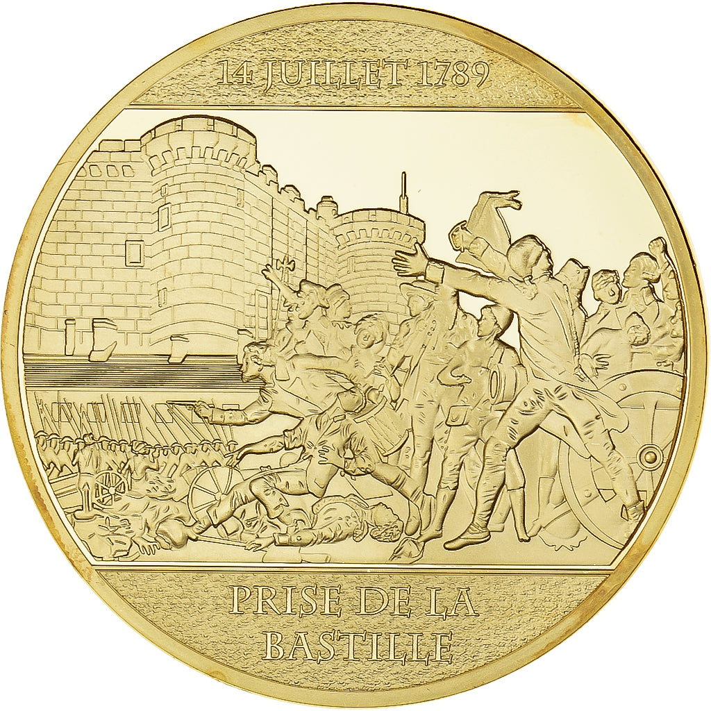 France, Medal, Révolution Française, Prise de la Bastille, MS(65-70), Copper