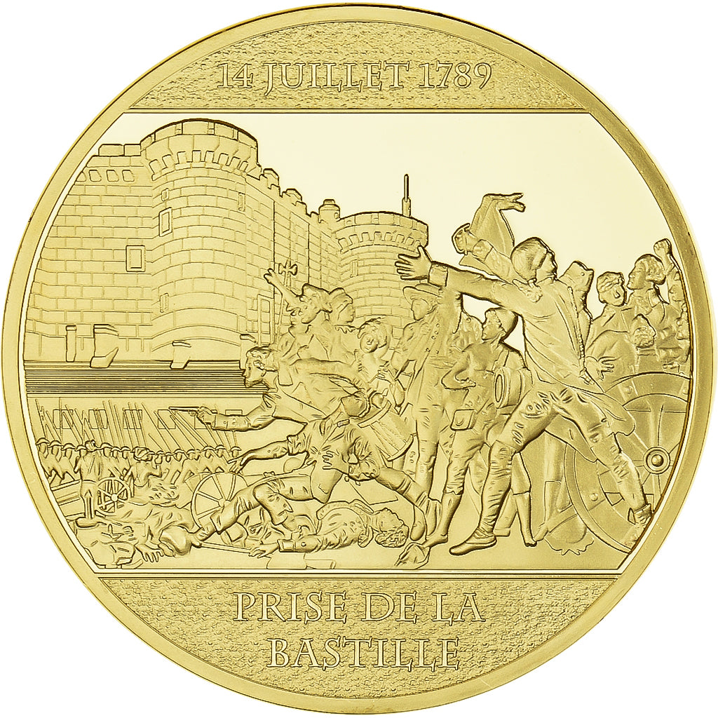 France, Medal, Révolution Française, Prise de la Bastille, MS(65-70), Copper