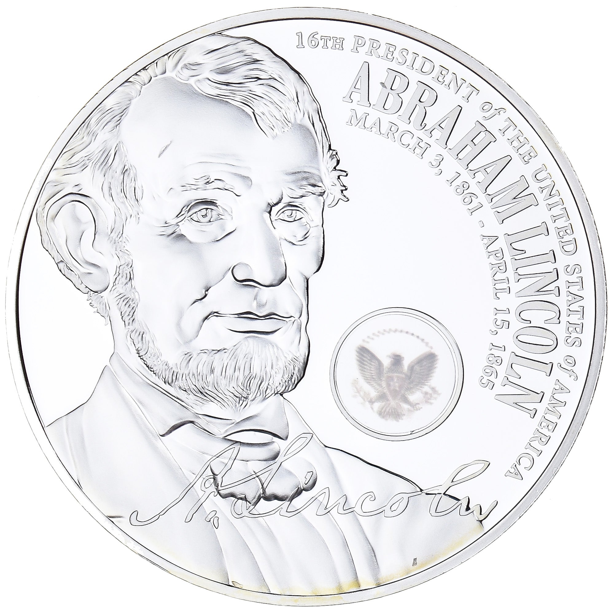 Estados Unidos de América, medalla, Abraham Lincoln, 16th President of the