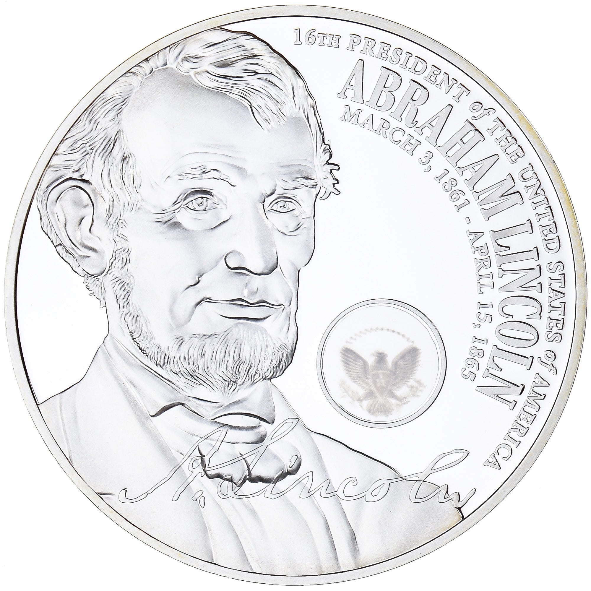 Stati Uniti d'America, medaglia, Abraham Lincoln, 16th President of the United