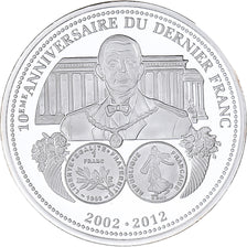 Frankreich, Medaille, 10ème Anniversaire de l'Euro, UNZ, Copper Plated Silver