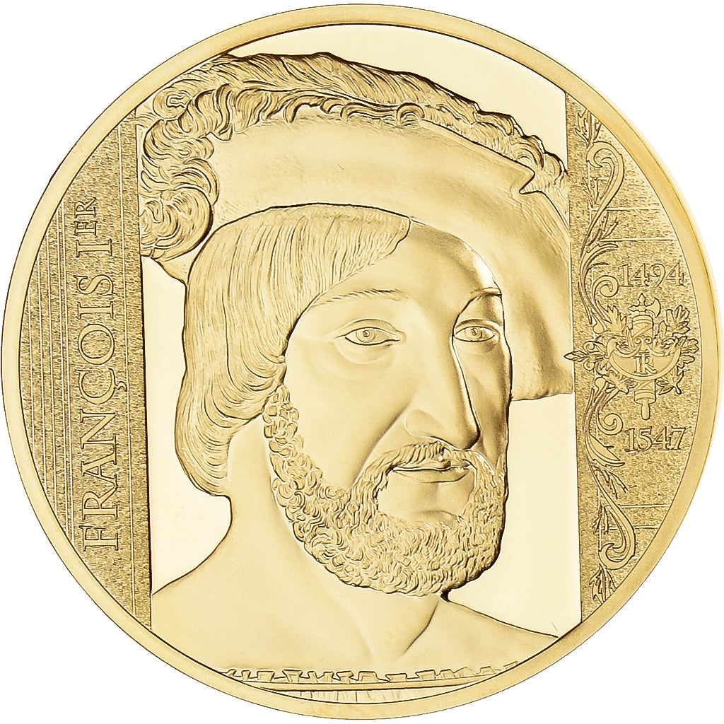 France, Médaille, François Ier, Les Plus Grands Français, SPL, Copper Gilt
