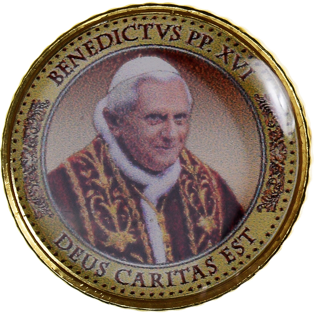 Vatican, 50 Euro Cent, unofficial private coin, MS(63), Brass