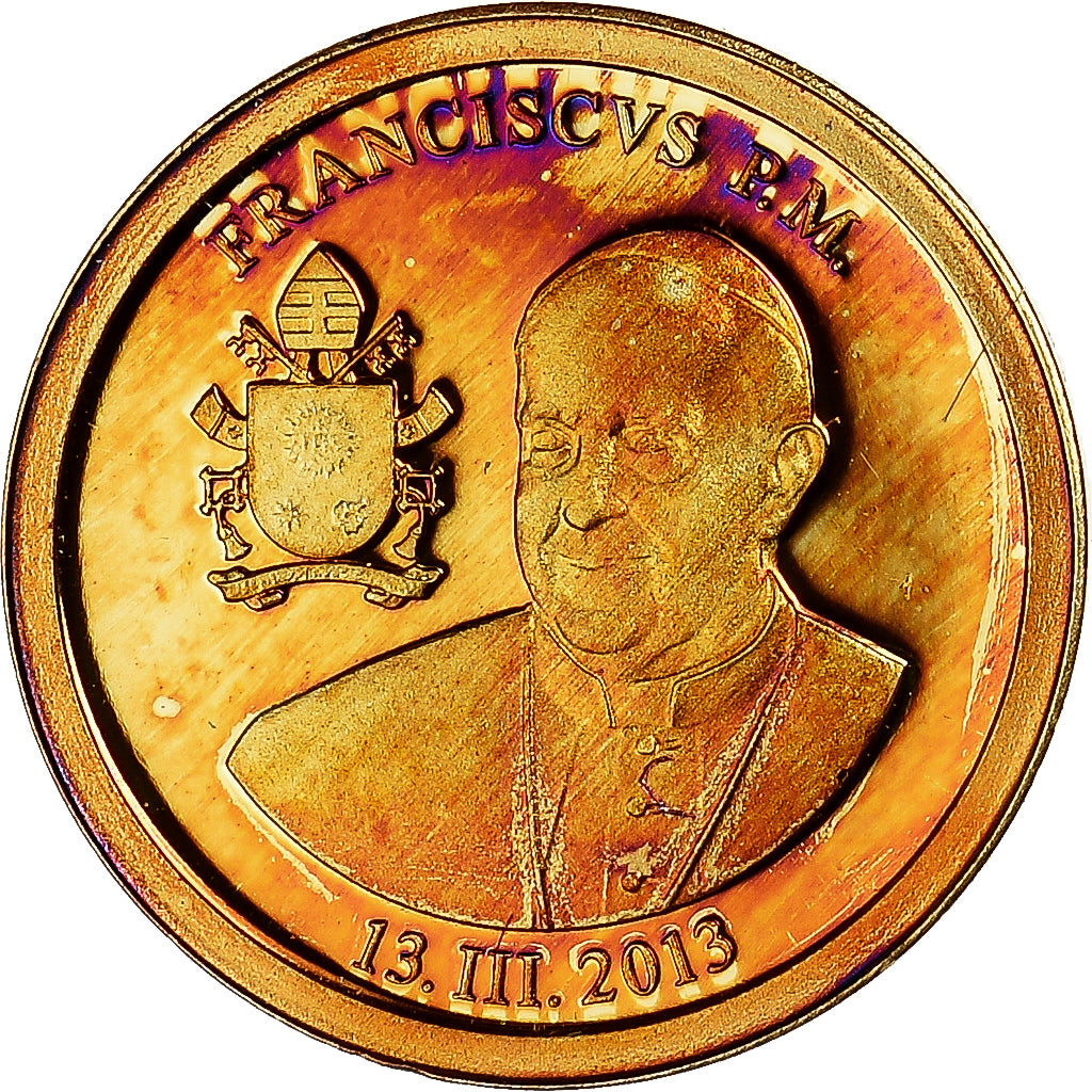 Vaticano, medaglia, Le Pape François, Religions & beliefs, 2013, SPL, Oro