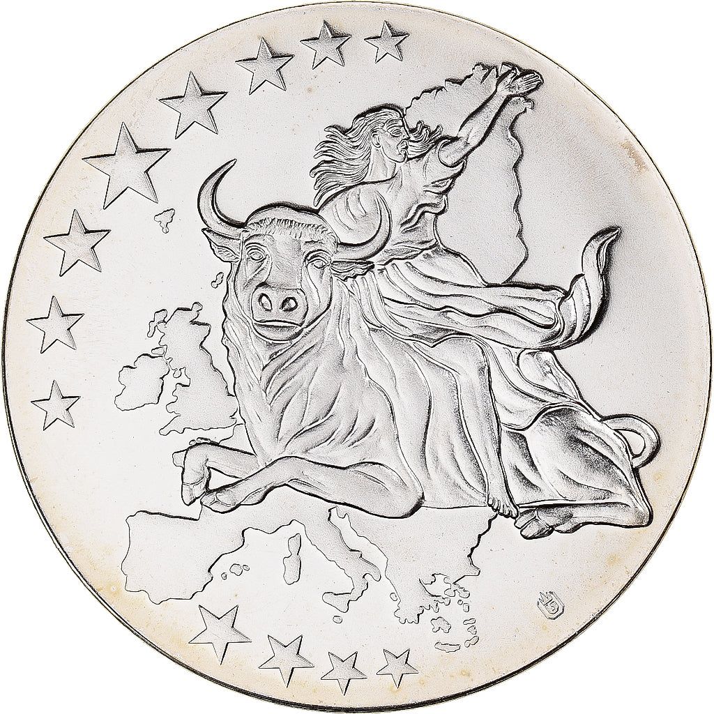 France, Medal, Monnaie Européenne, Billet de 100 Euro, 2002, MS(65-70)