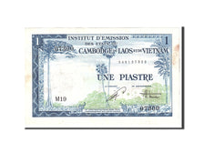 FRENCH INDO-CHINA, 1 Piastre = 1 Dong, 1953, Undated, KM:105, EF(40-45)