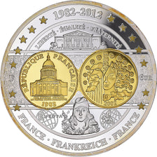 France, Medal, Pièces Commémoratives d'Europe, 2012, MS(63), Copper Plated