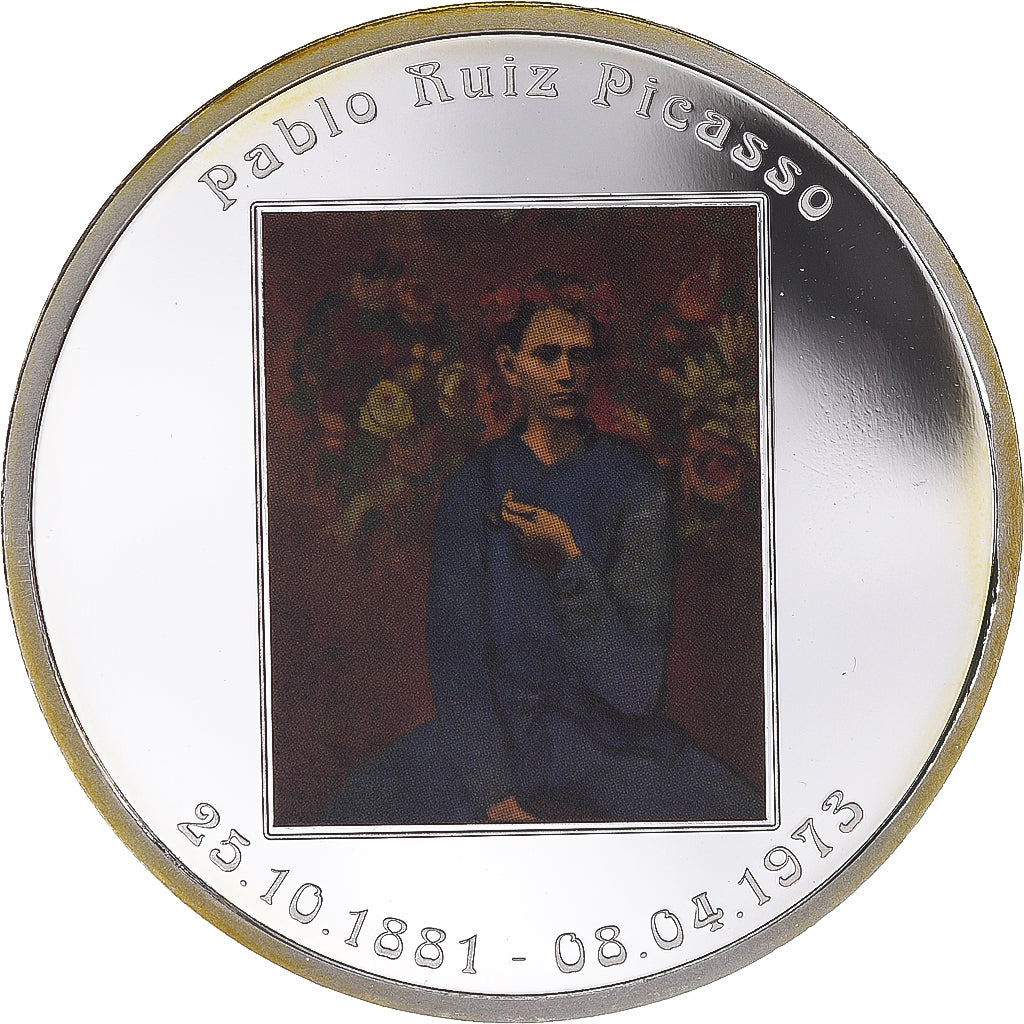 France, Medal, Pablo Picasso, Masterpiece Paintings, MS(63), Copper-nickel