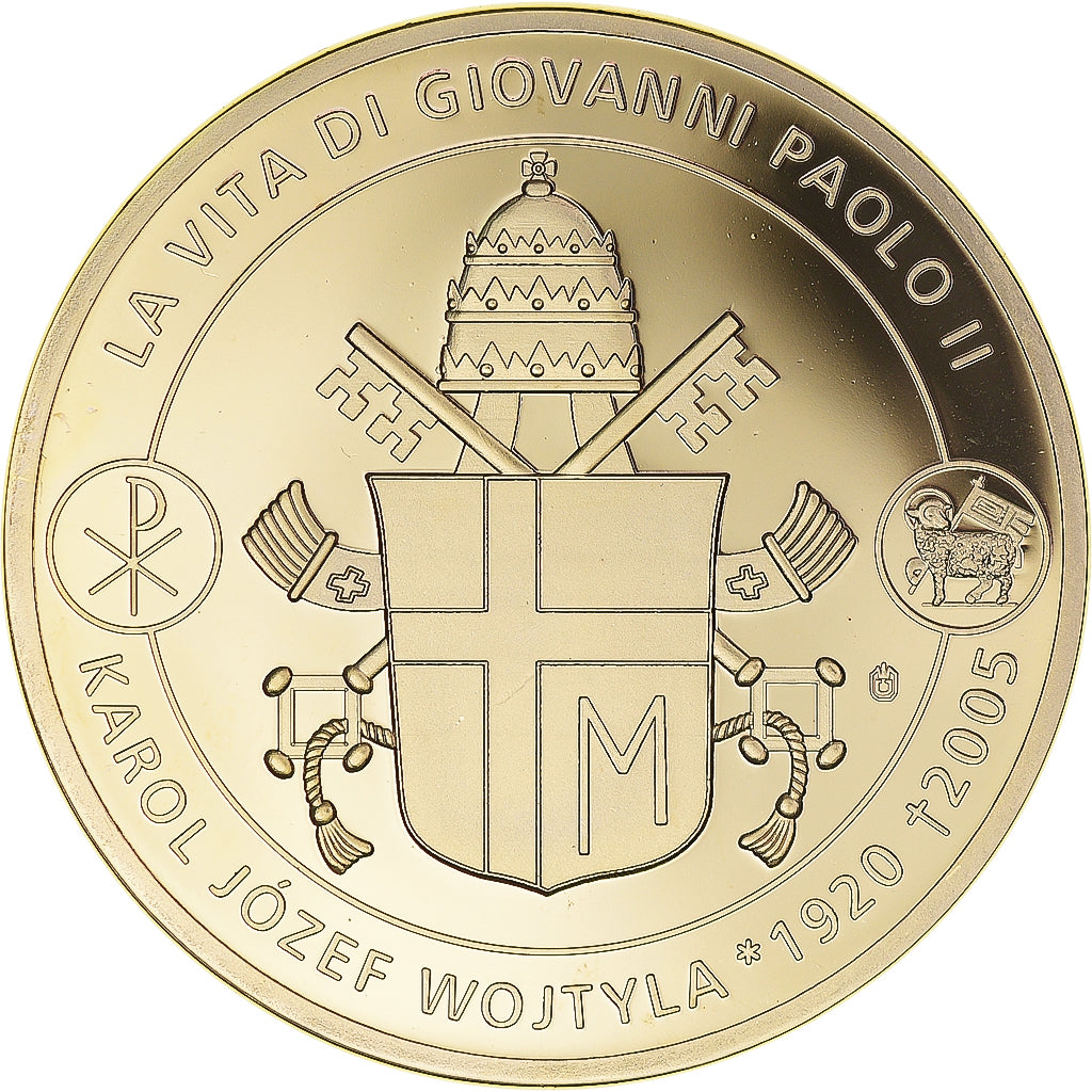 Vaticano, medaglia, La Béatification de jean-Paul II, 2011, SPL+, Rame dorato