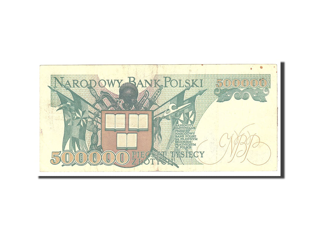 Banknote, Poland, 500,000 Zlotych, 1990, 1990-04-20, KM:156a, VF(20-25)