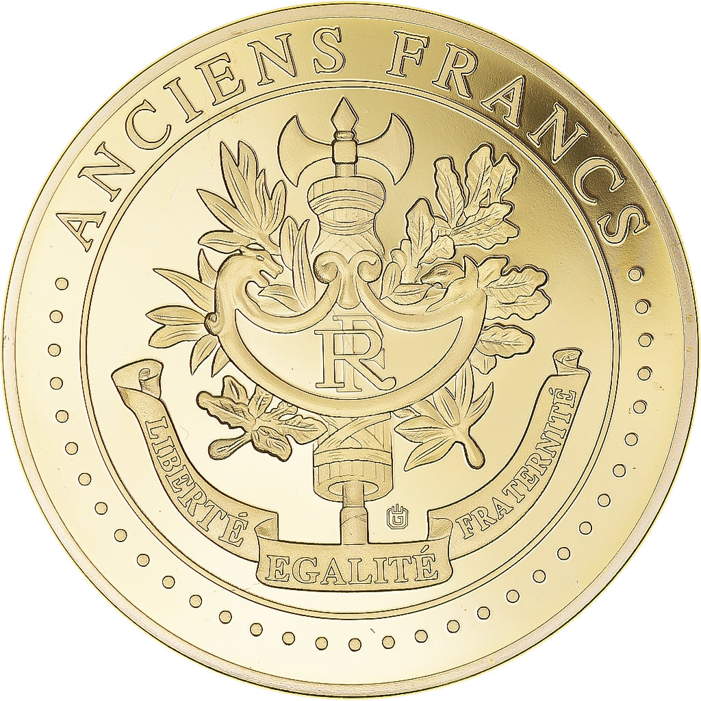 Frankreich, Medaille, Les Anciens Francs, billet de 5000 Francs Victoire, VZ