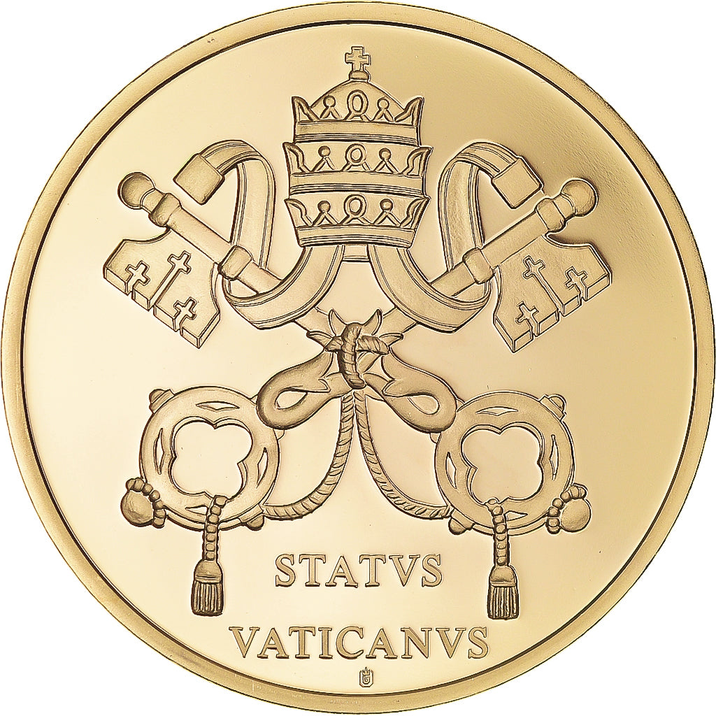 Vatican, Medal, Le Pape François, Religions & beliefs, MS(65-70), Copper Gilt