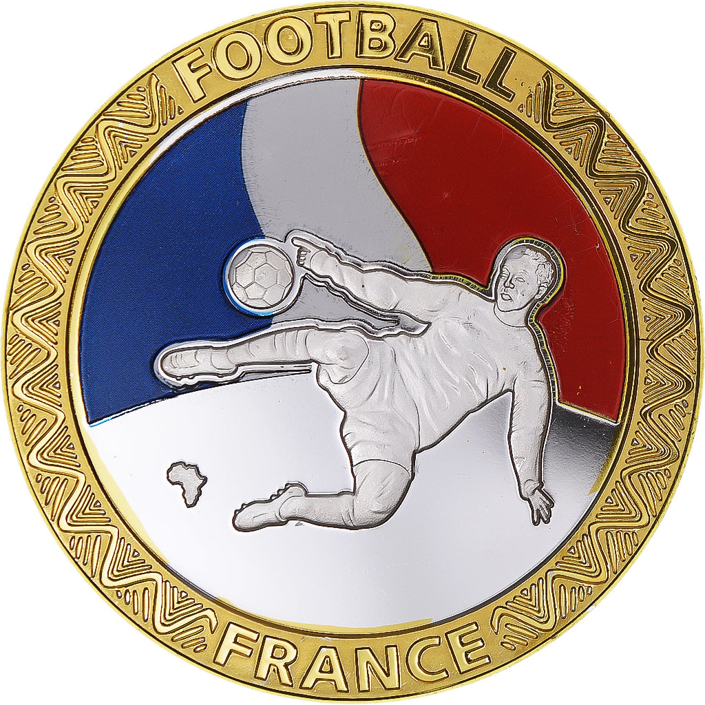 South Africa, Medal, Football - France, 2010, MS(64), Bi-Metallic