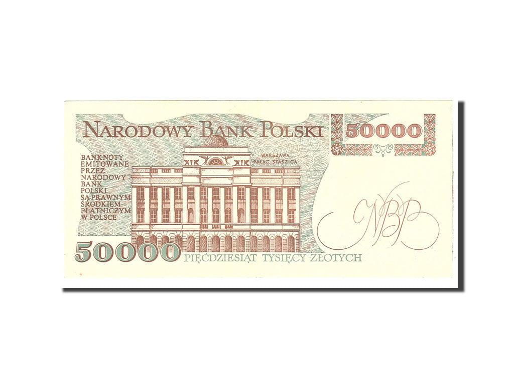 Banconote, Polonia, 50,000 Zlotych, 1989, KM:153a, 1989-02-01, SPL-