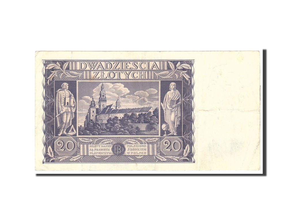 Poland, 20 Zlotych, 1936, 1936-11-11, KM:77, VF(20-25)