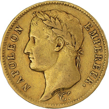Munten, Frankrijk, Napoléon I, 40 Francs, 1810, Lille, ZF, Goud, KM:696.6