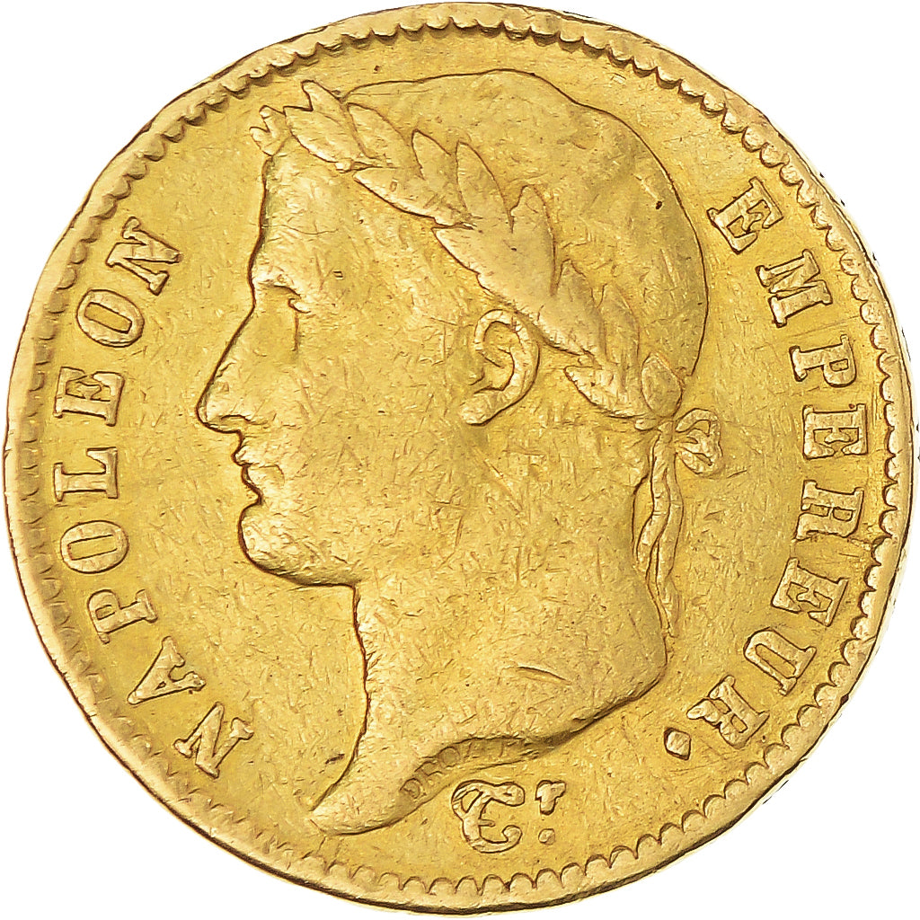 Moneta, Francia, Napoléon I, 20 Francs, 1813, Paris, MB+, Oro, KM:695.1