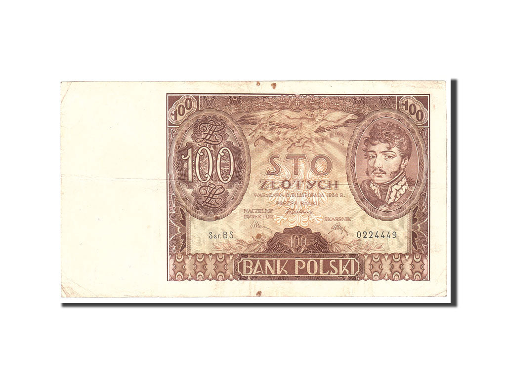 Banknote, Poland, 100 Zlotych, 1934, 1934-11-09, KM:75a, EF(40-45)