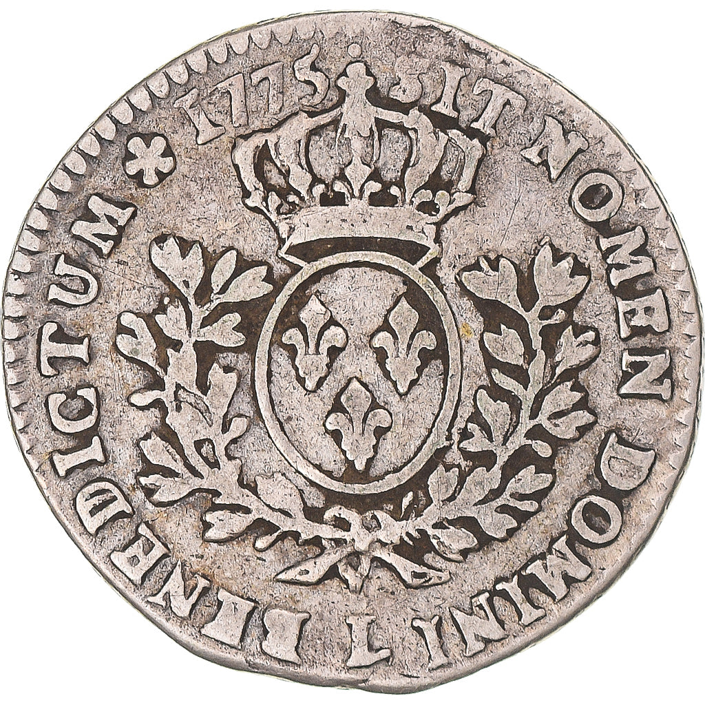 Moneta, Francia, Louis XVI, 1/5 Écu, 24 Sols, 1/5 ECU, 1775, Bayonne, MB+