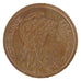 FRANCE, Dupuis, 2 Centimes, 1909, Paris, KM #841, AU(50-53), Bronze, 20.2,...