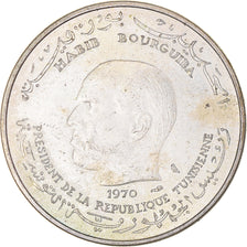 Coin, Tunisia, Dinar, 1970, Paris, FAO, EF(40-45), Silver, KM:302