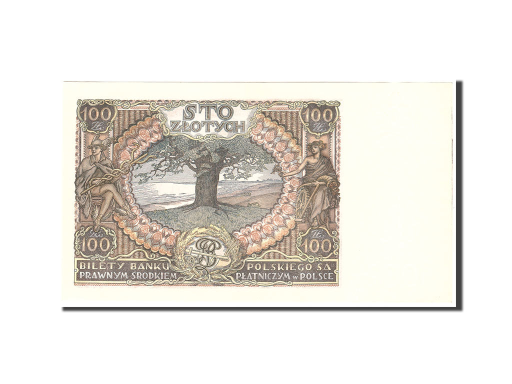 Poland, 100 Zlotych, 1934, 1934-11-09, KM:75a, UNC(65-70)