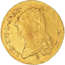 Moeda, França, Louis XVI, 2 Louis D'or, 1786, Paris, EF(40-45), Dourado