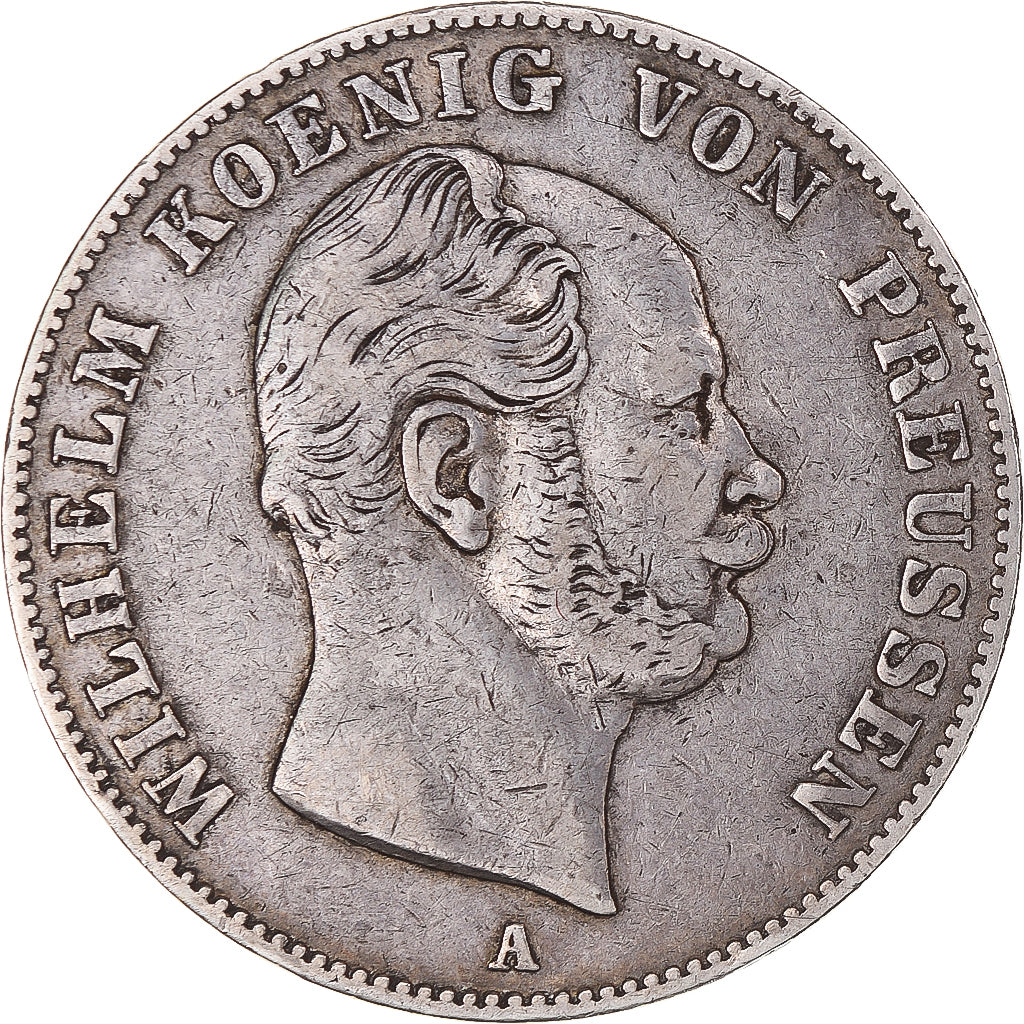 Coin, German States, PRUSSIA, Wilhelm I, Thaler, 1861, Berlin, VF(30-35)