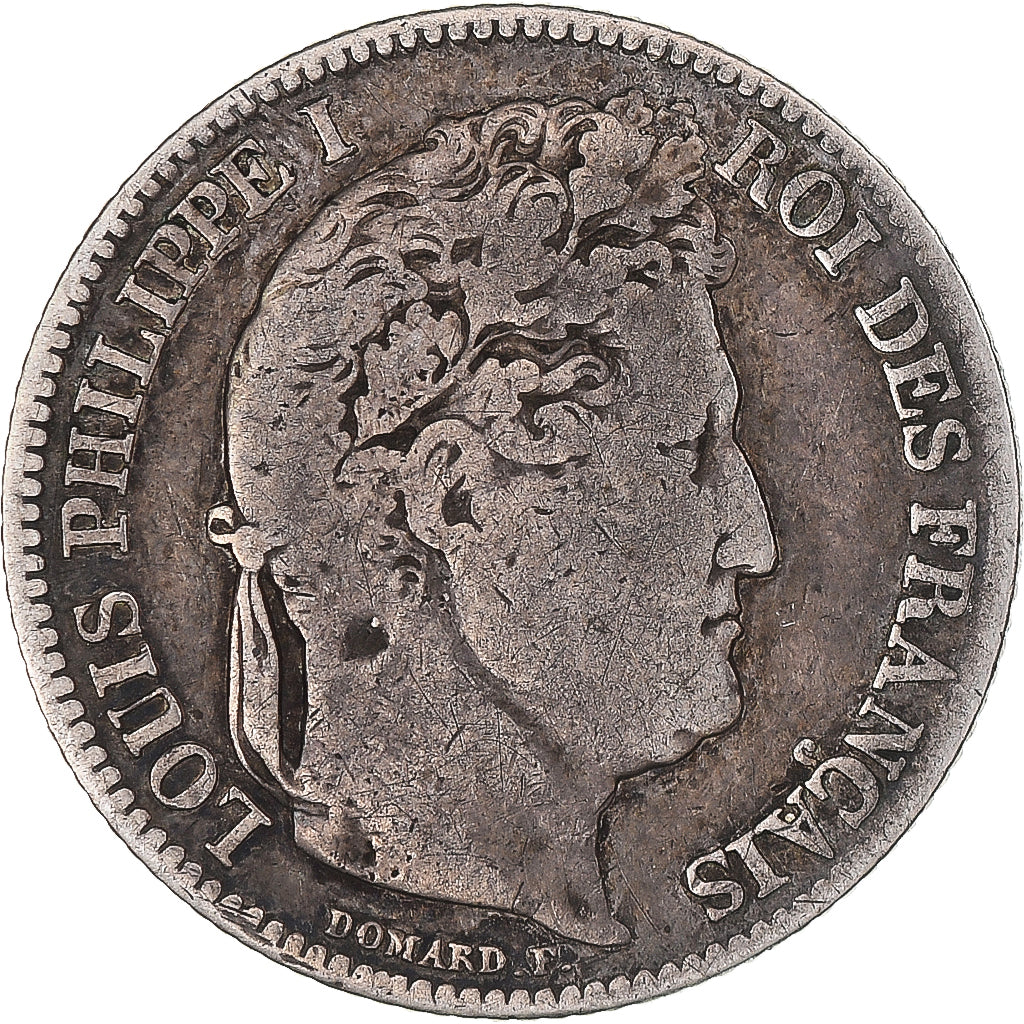 Coin, France, Louis-Philippe, Franc, 1844, Strasbourg, VF(20-25), Silver
