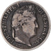 Moneta, Francja, Louis-Philippe, 1/2 Franc, 1844, Strasbourg, VF(20-25), Srebro