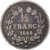 Coin, France, Louis-Philippe, 1/2 Franc, 1844, Strasbourg, VF(20-25), Silver