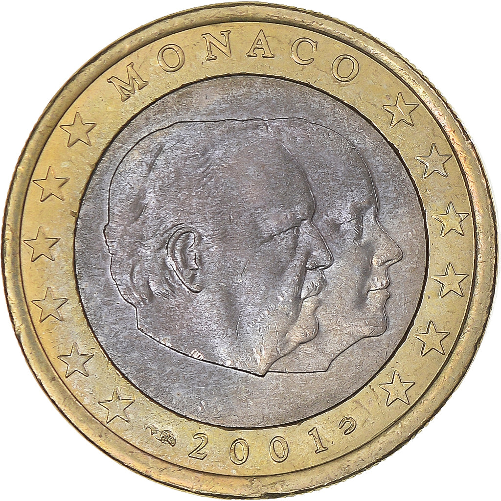 Mónaco, Euro, 2001, Paris, EBC+, Bimetálico, Gadoury:MC178, KM:173