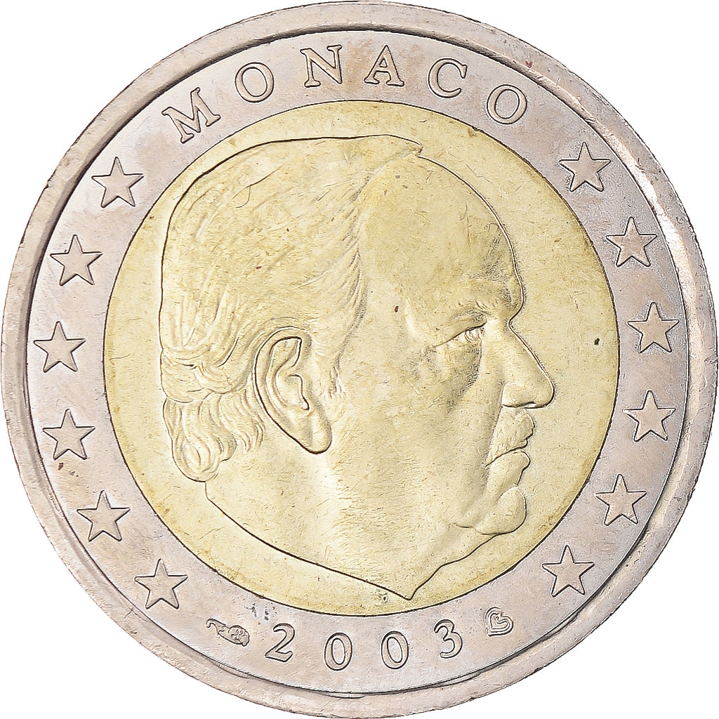 Monaco, 2 Euro, 2003, Paris, SPL, Bi-metallico, KM:174