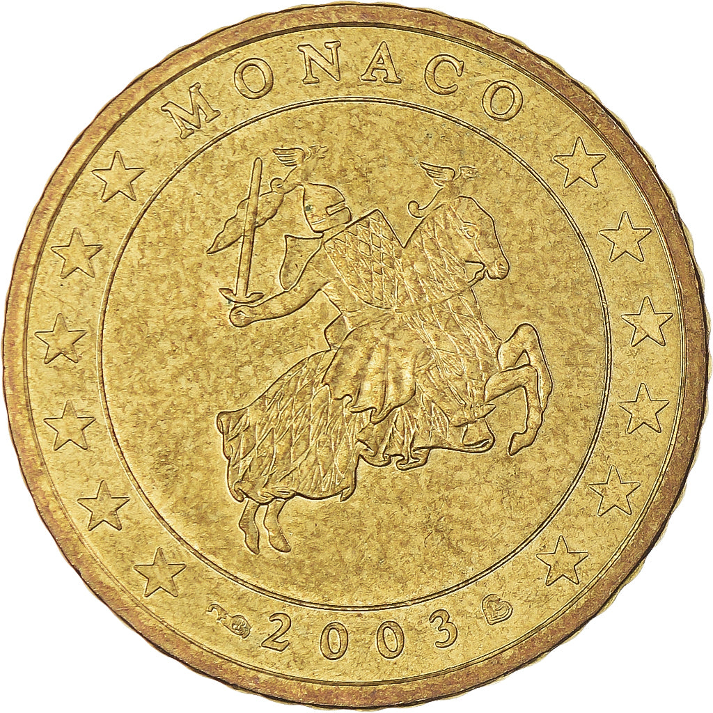 Monaco, 50 Euro Cent, 2003, Paris, SPL, Ottone, KM:172