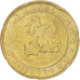 Monaco, 20 Euro Cent, Prince Rainier III, 2003, Paris, MS(63), Brass