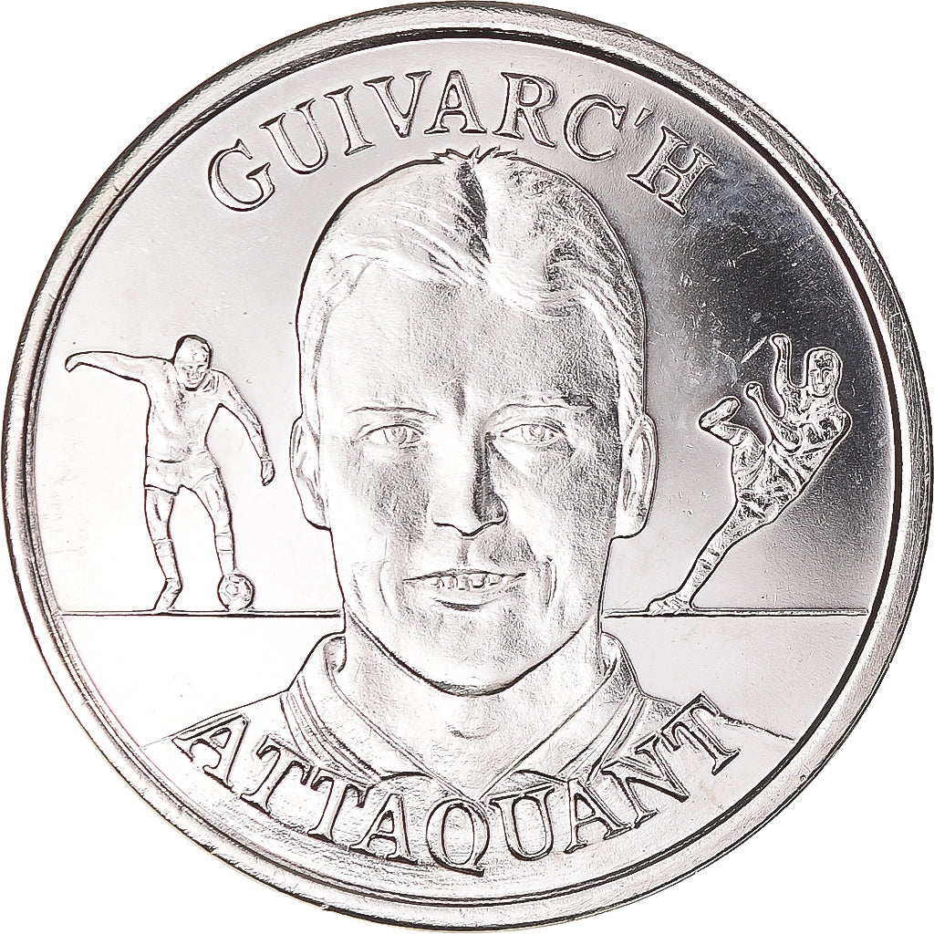 France, Token, Equipe de France de Football,Guivarc'h, attaquant, 1999, MS(63)