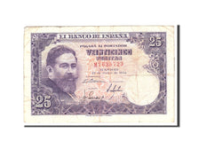 Espagne, 25 Pesetas, 1954, KM:147a, 1954-07-22, TB
