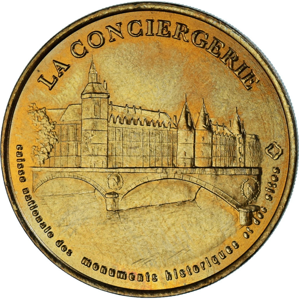 France, Token, Touristic token, Paris - La conciergerie n°1, 2001, MDP