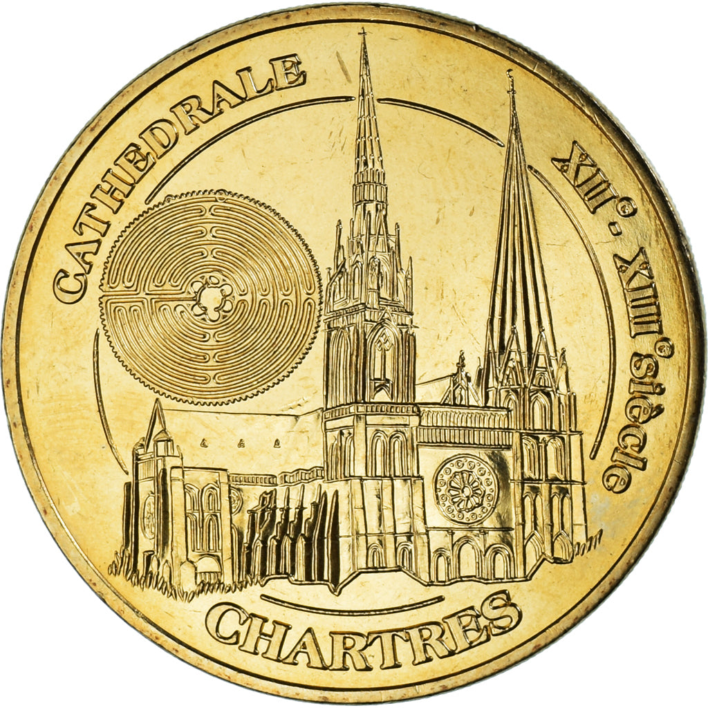 France, Token, Chartres - La Cathédrale n°3, 2017, MDP, MS(63), Copper-nickel