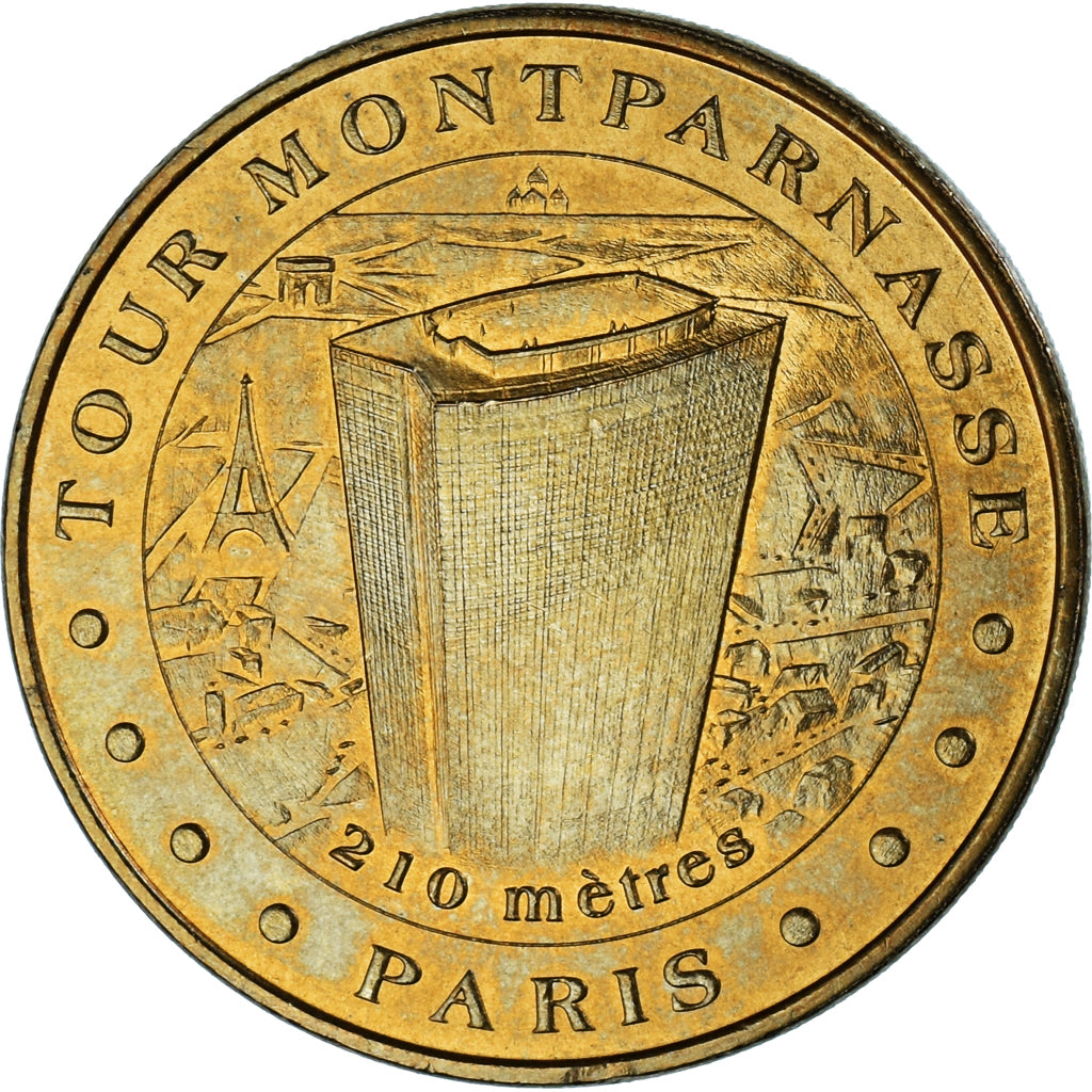 Francia, zeton, Jetón turístico, Paris - Tour Montparnasse n°1, 2010, MDP