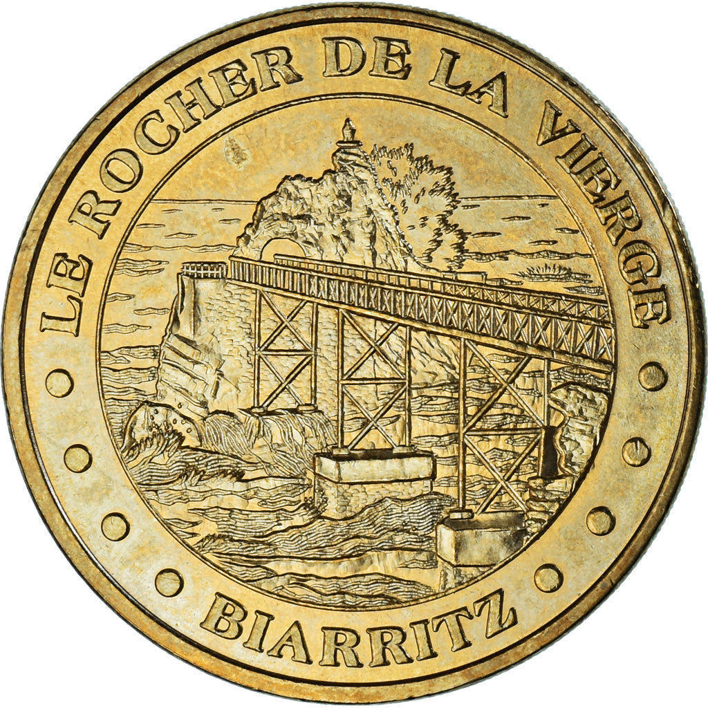 France, Token, Touristic token, Biarritz - le Rocher de la Vierge, 2011, MDP