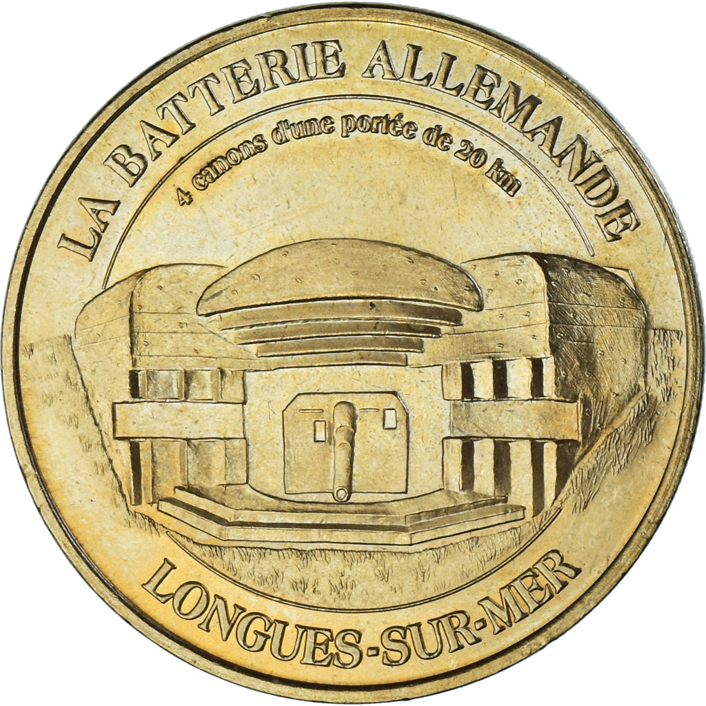 France, Token, Touristic token, Longues-sur-mer - La batterie allemande, 2005