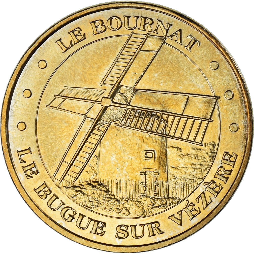 Francia, ficha, Touristic token, Le Bugue - Village du Bournat - moulin, Arts &