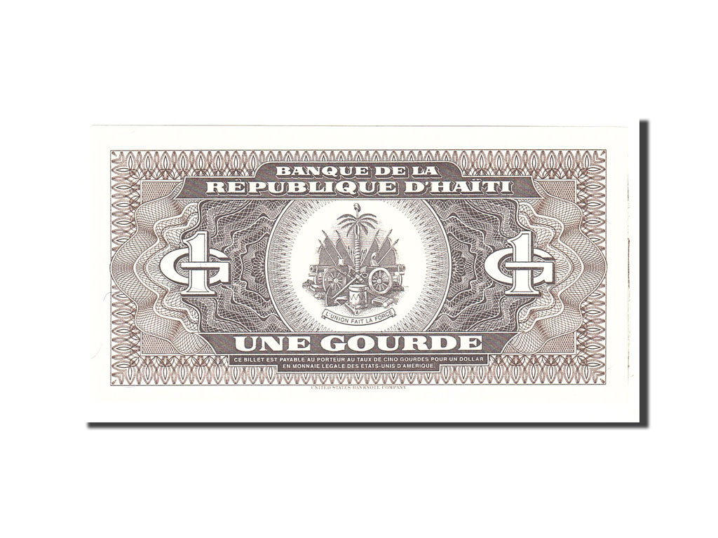 Banknote, Haiti, 1 Gourde, 1989, Undated, KM:253a, UNC(65-70)
