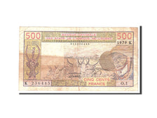 Banconote, Stati dell'Africa occidentale, 500 Francs, 1979, KM:705Ka, Undated, B