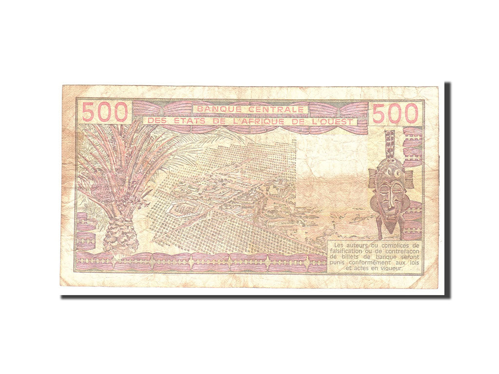 Banconote, Stati dell'Africa occidentale, 500 Francs, 1979, KM:705Ka, Undated, B