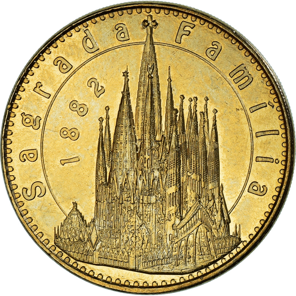 Francia, zeton, Jetón turístico, Sagrada Familia, Arts & Culture, 2018, MDP